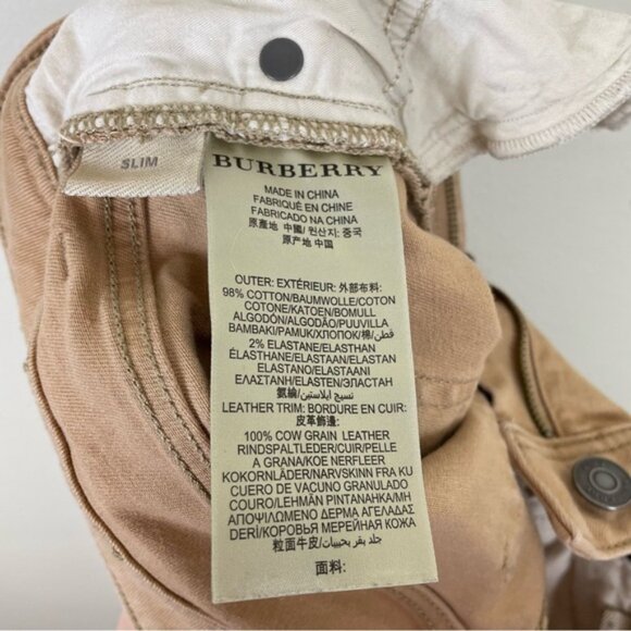 Burberry Brit Slim Tan Jeans Size 27 - Picture 10 of 12